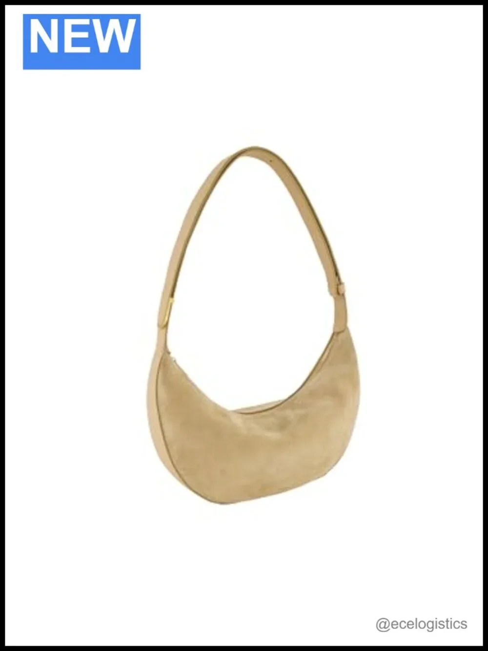 Leather Hobo Shoulder Bag with Zipper | Small Eris Style